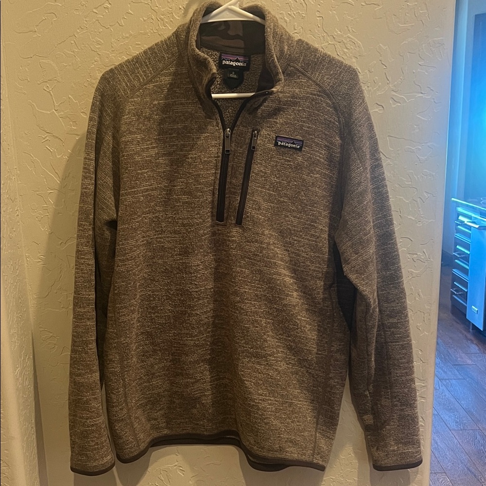 Patagonia Men's Zip-Up Sweater in Brown